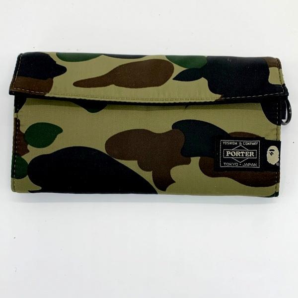 A BATHING APE APE×PORTER CAMO LONG WALLET カモ ロング A BATHING APE APE×PORTER CAMO LONG WALLET カモ ロング