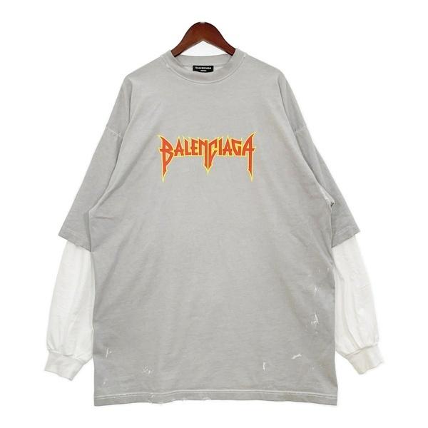 BALENCIAGA（バレンシアガ） BALENCIAGA 22SS METAL DOUBLE SLEEVE T