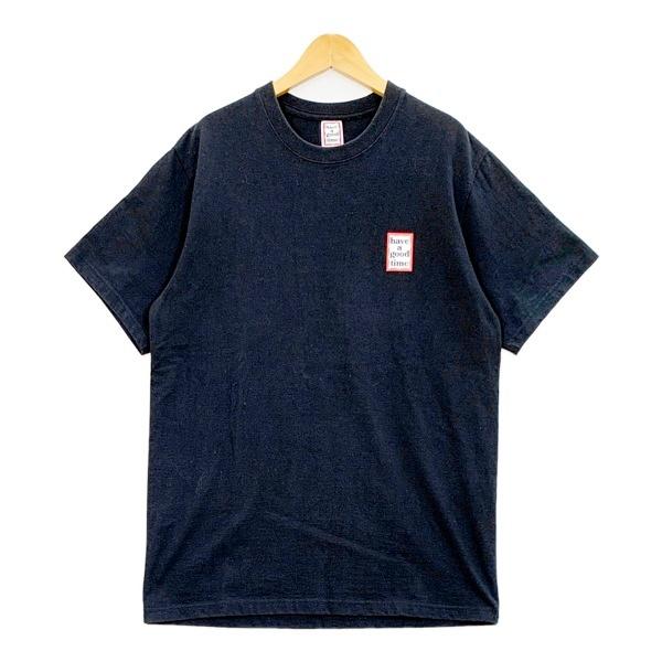 have a good time ハブアグットタイム Tシャツ カットソー 半袖 レディース Mサイズ ブラック トップス IL16300■