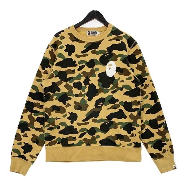 A BATHING APE アベイシングエイプ スウェット トレーナー M A BATHING APE トレーナー スウェット FACE CREWNECK SWEATSHIRT