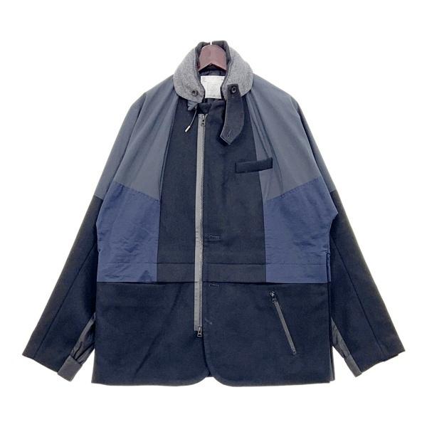 sacai（サカイ） ウール メルトン ジャケット ブルゾン Wool Melton