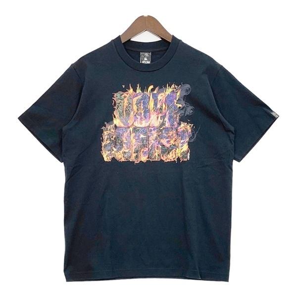 Nitraid ナイトレイド Tシャツ カットソー 半袖 DOPE FOREST FLAMED TEE 7STARS DESIGN メンズ Mサイズ ブラック トップス DM19673■
