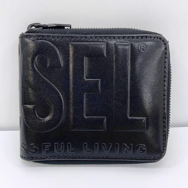 DIESEL（ディーゼル） 二つ折り財布 X09896 3D BI-FOLD COIN ZIP ミニ