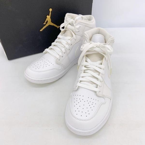 NIKE（ナイキ） スニーカー シューズ AIR JORDAN 1 MID TRIPLE WHITE