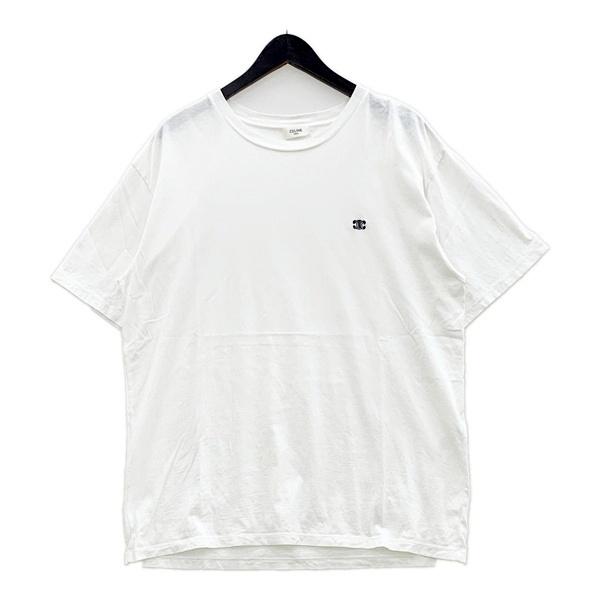 CELINE セリーヌ22.23SS トリオンフ ロゴ半袖Tシャツ レディース CELINE(セリーヌ) トリオンフTシャツ ロゴTシャツ ブラック