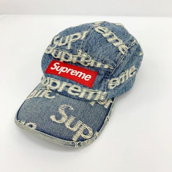 帽子 Supreme Frayed Logos Denim Camp Cap Supreme - Frayed Logos