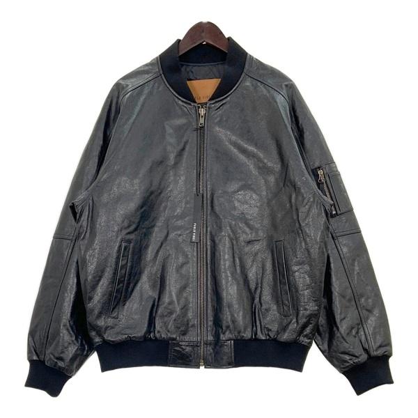 【身長174cm】Mサイズ　pavlo vinci　ボンバージャケット PABLO VINCI パブロヴィンチ 24AW レザー ボンバー ジャケット Leather