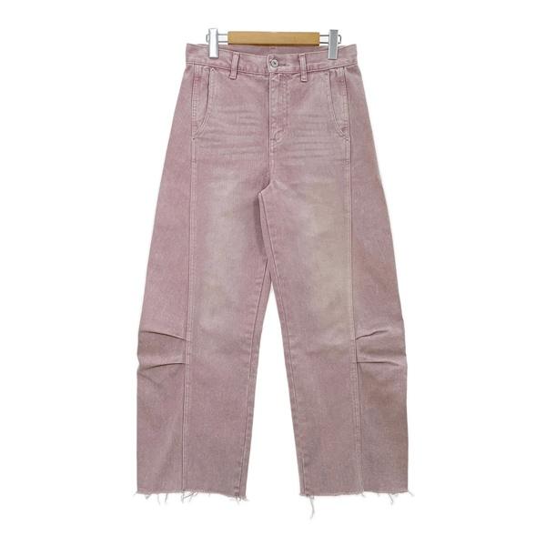 YENN エン ニータックデニムパンツ ワイドデニム ジーパン Y252-31054 レディース サイズ36 ピンク ボトムス IL17212■