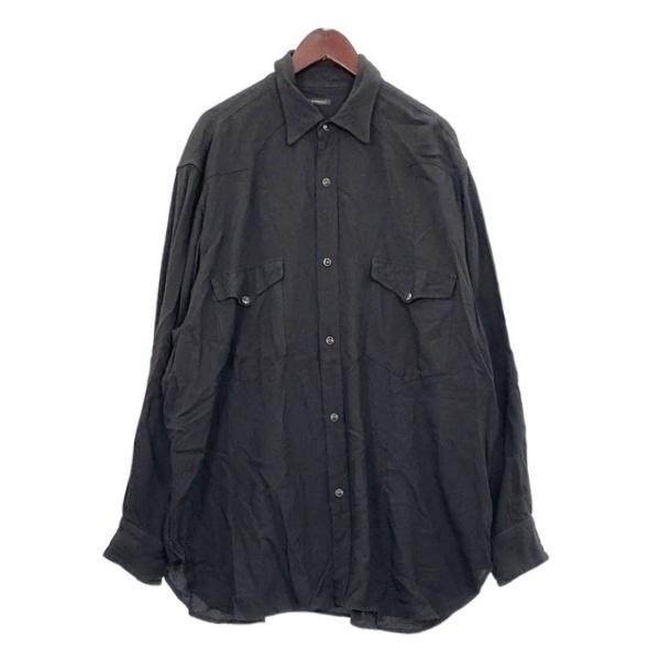 COMOLI（コモリ） レーヨン ウエスタン シャツ 長袖 25SS B01-02003