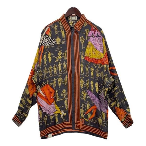 未使用2個セットジャンニヴェルサーチシルククッションリバーシブル45×45 GIANNI VERSACE Gianni Versace ジャンニ ヴェルサーチ シルクシャツ