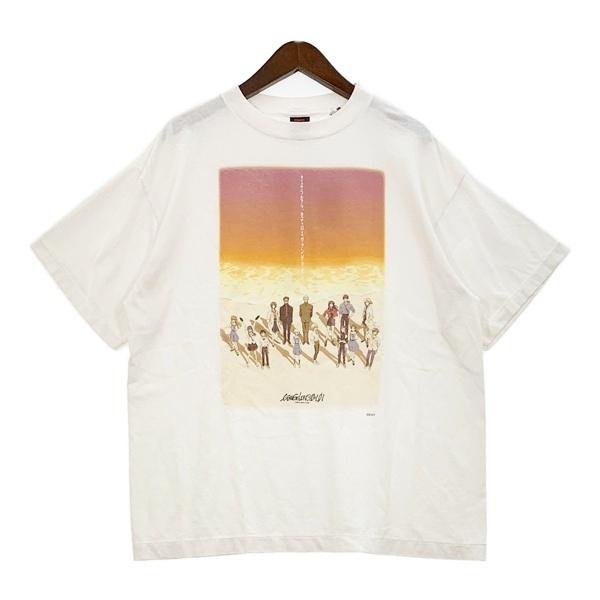 セントマイケル × エヴァンゲリオン ホワイト Tシャツ SAINT Mxxxxxx（セントマイケル） SAINT MICHAEL Tシャツ EVANGELION