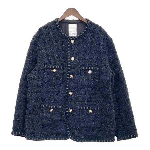 readymade ニットジャケット ツイード READY MADES（レディメイド） READYMADE TWEED JACKET PEARL ツイード