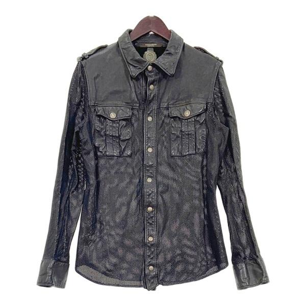 本日は晴天なり サンタクローチェ SANTACROCE 羊革 レザー　イタリア製 SANTACROCE サンタクローチェ バッファローレザー シャツ ジャケット