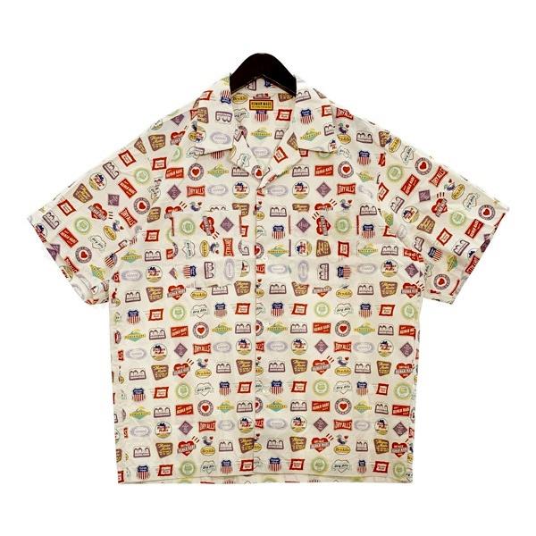 HUMAN MADE ヒューマンメイド スーベニアシャツ アロハシャツ SOUVENIR SHIRT メンズ XLサイズ ホワイト トップス DM19286■