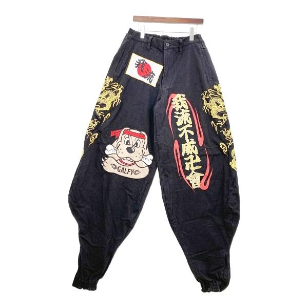 GALFY（ガルフィー） ニッカポッカ 144041 ワイドパンツ 極太 ワッペン