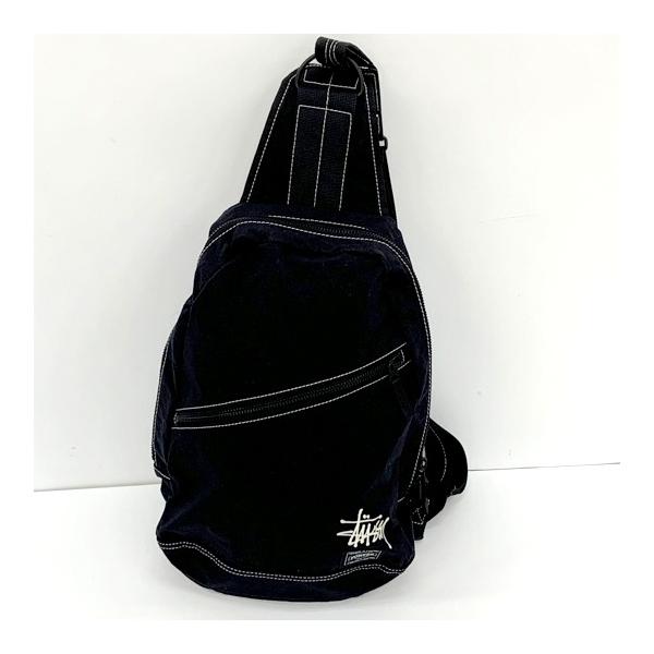 PORTER ステューシー　Wネーム　限定　白タグ PORTER Stussy ステューシー ポーター ワンショルダーバッグ スリング