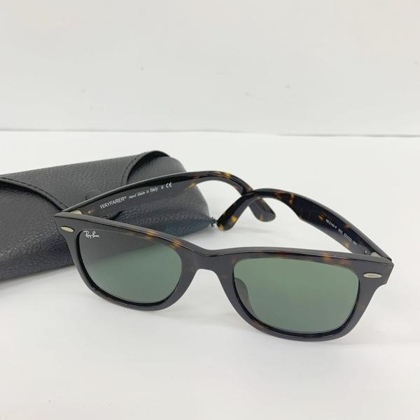 Ray-Ban レイバン サングラス アイウェア 眼鏡 WAYFARER RB2140-F メンズ 52ロ22 3N ブラウン メガネ DF20023■