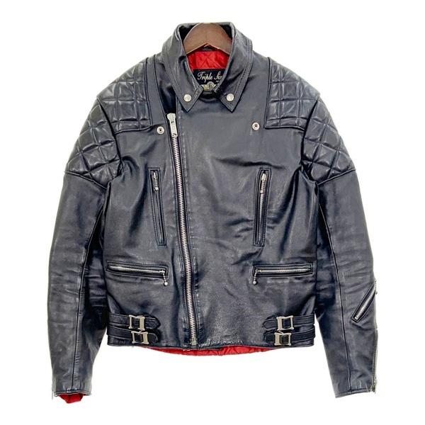 666 トリプルシックス ダブルライダースジャケット レザー ブルゾン 革