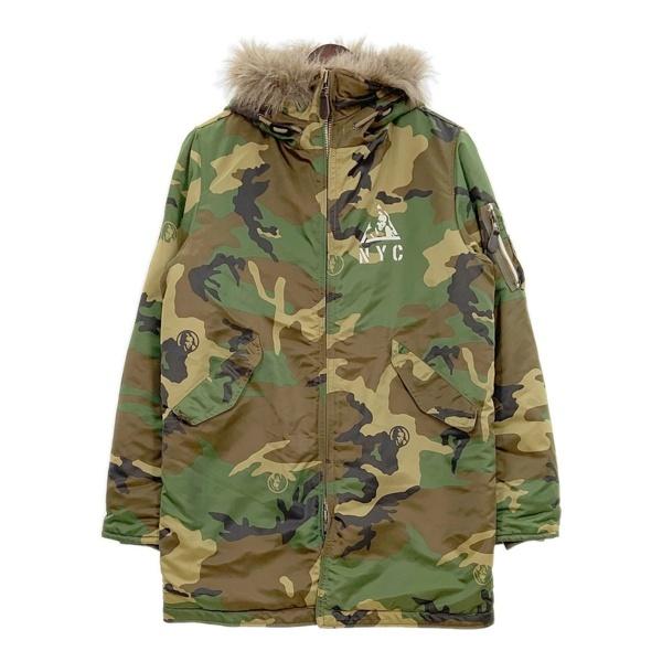 HYSTERIC GLAMOUR ヒステリックグラマー ミリタリーコート モッズコート 0253AC05 メンズ Mサイズ カーキ系 アウター DM17688■