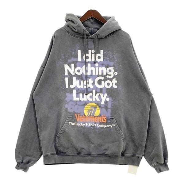 本日限定値下げ！！vetements パーカー 22aw IGOTLUCKY VETEMENTS（ヴェトモン） 22AW I Got Lucky Hoodie アイガットラッキー