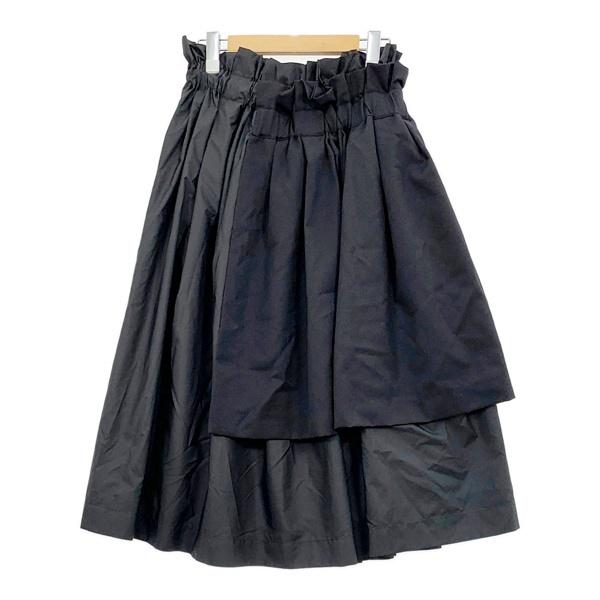 noir kei ninomiya COMME des GARCONS ノワールケイイニノミヤ ギャルソン アシンメトリープリーツ スカート AD2018 レディース XSサイズ ボトムス IL18766■