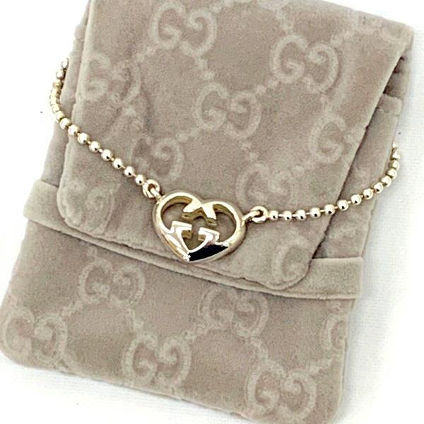 GUCCI（グッチ） ハートネックレス SV925 インターロッキングG