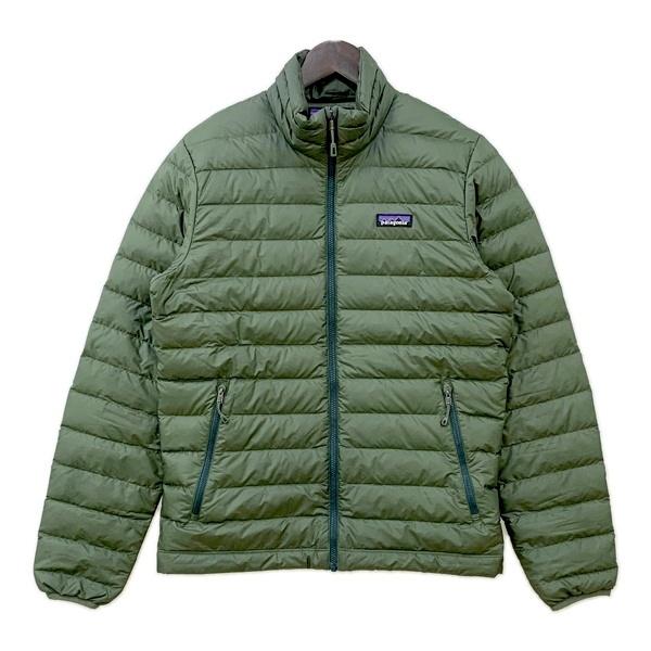 Patago パタゴニア ダウンセーターシリーズ ダウン フロントジッパー メンズ Sサイズ カーキ アウター DM20366■