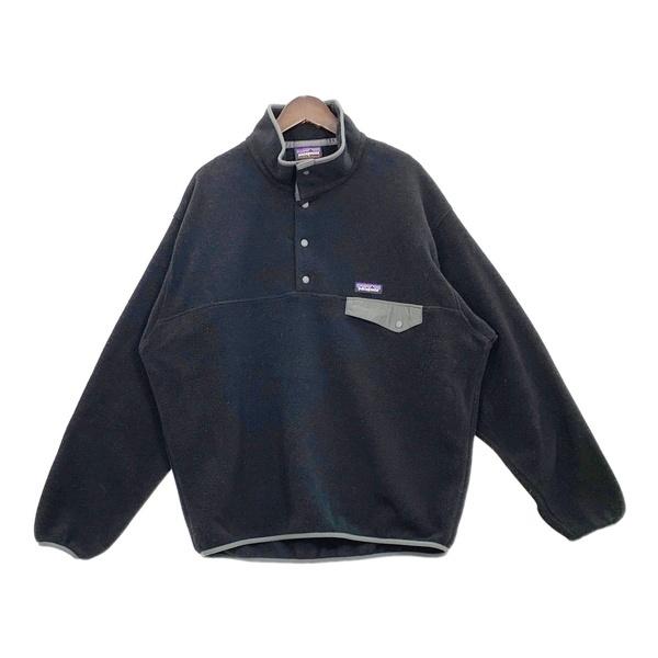 Patagonia パタゴニア シンチラ スナップT プルオーバー フリース ジャケット Synchilla Snap-T Pullover メンズ Lサイズ ブラック アウター DM20504■