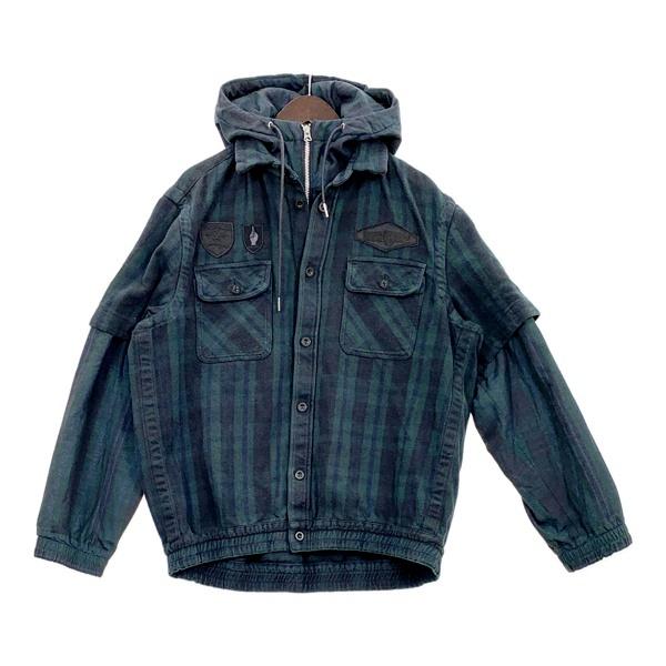 モデリアです。sacai ブルゾン Levi's® X Sacai Men's Denim X Nylon Twill Reversible Blouson