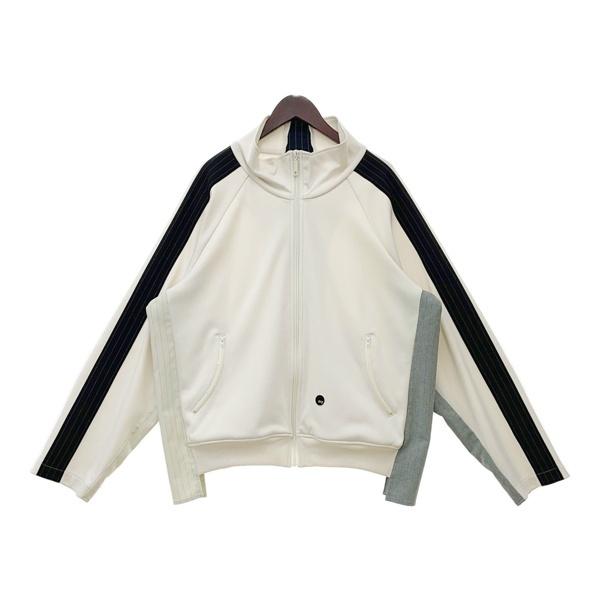 My Beautiful Landlet マイビューティフルランドレット ビックトラックジャケット メンズ 0 M〜Lサイズ相当 ホワイト ブラック アウター DM18611■