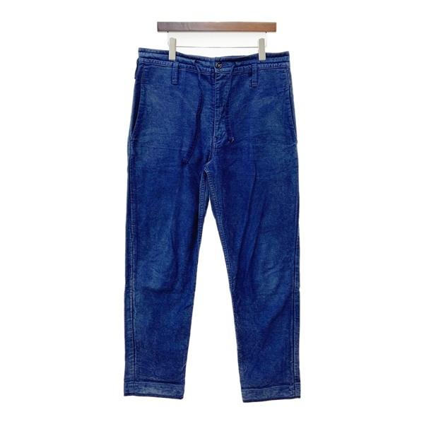 Porter classic ポータークラシック モールスキンパンツ Moleskin Pants テーパードパンツ メンズ Mサイズ ブルー ボトムス DM18632■