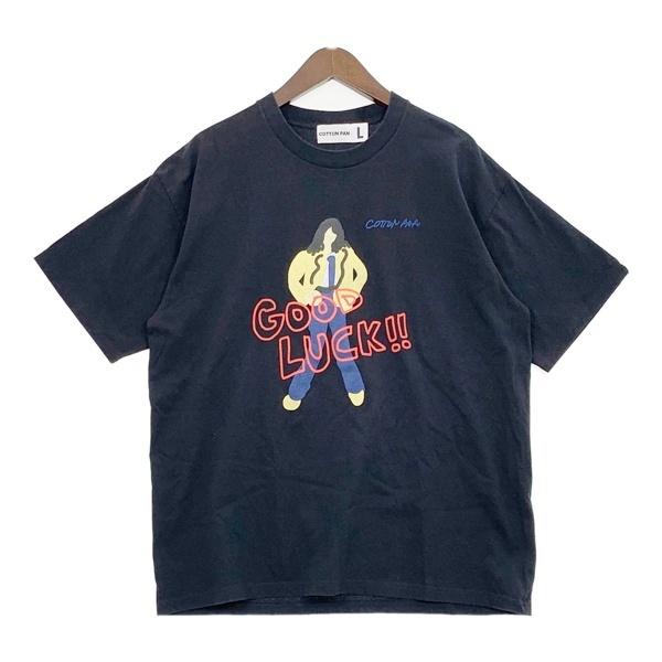 COTTON PAN コットンパン RIDE on Time Tシャツ カットソー メンズ Lサイズ ブラック トップス DM19827■