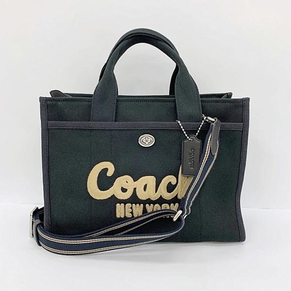 COACH コーチ カーゴ トート 2way CP158 ブラック【美品】 COACH（コーチ） カーゴ トートバッグ ショルダー カバン 2WAY CP158