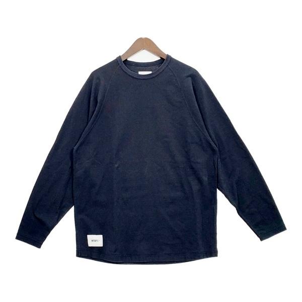 WTAPS ダブルタップス カットソー ロンT Tシャツ IAN / LS COTTON 251ATDT-CSM11 メンズ サイズ04 ブラック トップス DM18707■