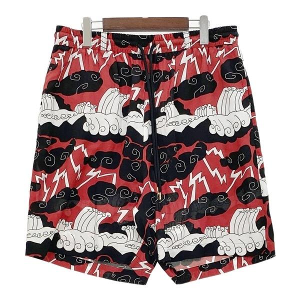 COTTON PAN コットンパン Chank 雲 ショーツ ショートパンツ ハーフパンツ メンズ サイズ3 レッド系 ボトムス DM19649■