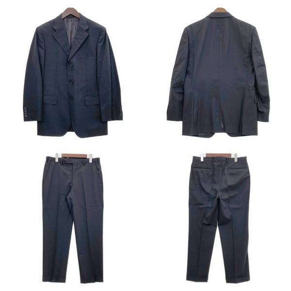 BURBERRY BLACK LABEL バーバリーブラックレーベル スーツ 上下 3B 背抜き メンズ 上下38L DM18839 セットアップ DM18839■