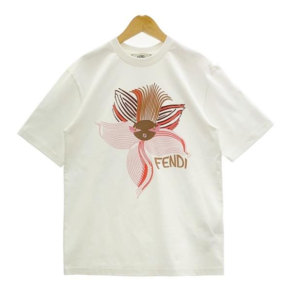 FENDI（フェンディ） Tシャツ 半袖 カットソー ロゴプリント
