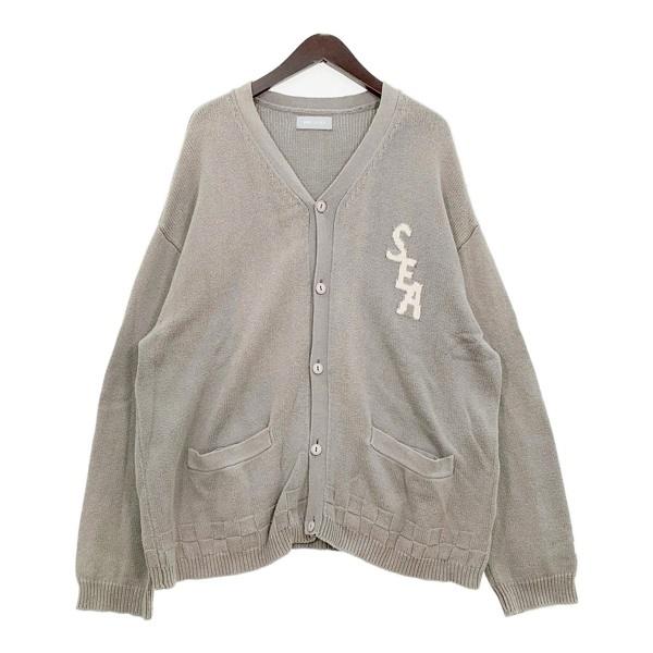 WIND AND SEA ウィンダンシー ニット カーディガン LIGHT KNIT CARDIGAN WDS-KN-04 メンズ XLサイズ グレー系 トップス DM20344■