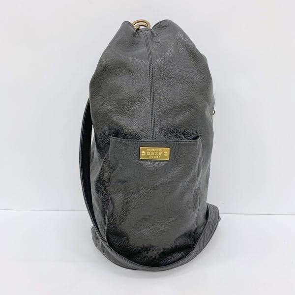 DKNY ダナキャランニューヨーク 90s レザー ワンショルダー バッグ 鞄 ヴィンテージ ブラック カバン DF19029■