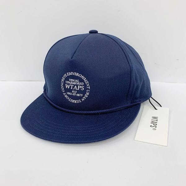 WTAPS ダブルタップス ベースボールキャップ Militia Cap CTPL Twill Ingredients 232HCDT-HT12 メンズ サイズ00 ネイビー 帽子 DF18935■