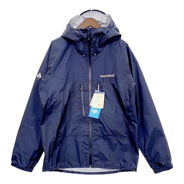 mont-bell モンベル　150 スキーウェア　ジャケット　美品　紺色 mont-bell（モンベル） スーパードライテック レインジャケット