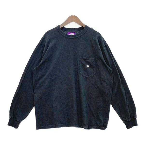 THE NORTH FACE ノースフェイス カットソー Tシャツ ロンT 7oz Long Sleeve Pocket Tee NT3365N メンズ XLサイズ ブラック トップス DM19981■