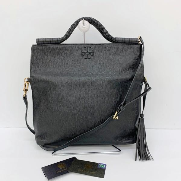 TORY BURCH トリーバーチ 3WAY トートバッグ ショルダー クラッチ 手提げ カバン レディース ブラック 鞄 DF19180■