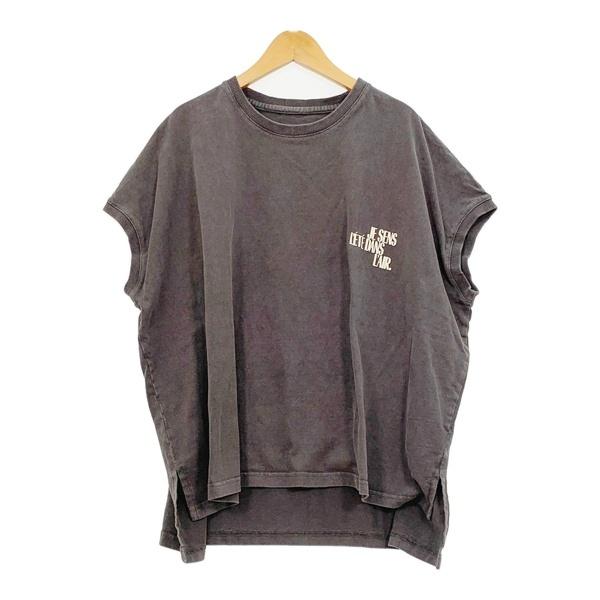 upper hights MMN アッパーハイツ ビッグノースリーブ Tシャツ カットソー レディース フリーサイズ ブラウン系 トップス DL19982■