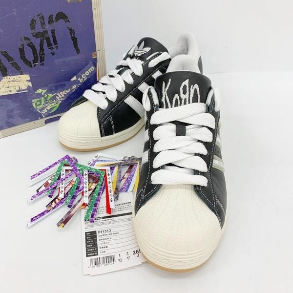 adidas originals アディダス Korn コーン ローカット スニーカー シューズ SUPERSTAR IH1313 メンズ 26.5cm ブラック 靴 DF19140■
