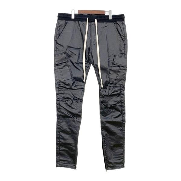 mnml ミニマル カーゴパンツ スキニー Cargo Drawcord Pants メンズ XLサイズ ブラック ボトムス DM20356■