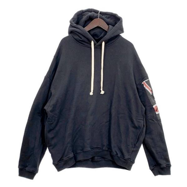 REPRESENT リプレゼント ユニオンジャック パーカー スウェット Arm Flag Hoodie メンズ Mサイズ ブラック トップス DM20342■