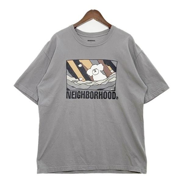 NEIGHBORHOOD ネイバーフッド ゴーストプリント 半袖Ｔシャツ メンズ Lサイズ グレー トップス DM19821■