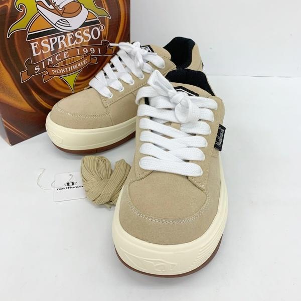 NORTHWAVE ノースウェーブ スニーカー シューズ ローカット ESPRESSO SUEDE 90S NW-007 メンズ 26.9cm ベージュ 靴 DF19469■