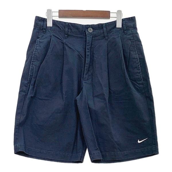 NIKE ナイキ プリーツ チノ ショーツ ハーフパンツ ショーパン DX0644-010 メンズ Lサイズ ネイビーブラック系 ボトムス DM19678■